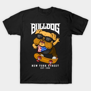 bulldog skateboard T-Shirt